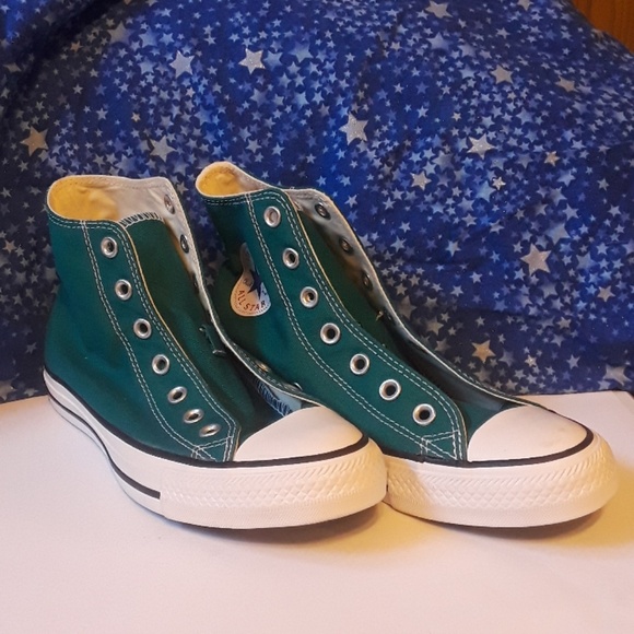 Converse Shoes - teal hi-top Converse